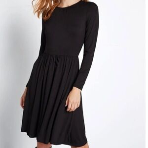 Modcloth | Yours Truly Long Sleeve Dress
